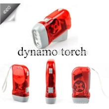 Dynamo LED-Taschenlampe, Hand drücken Taschenlampe, Dynamo-Taschenlampe